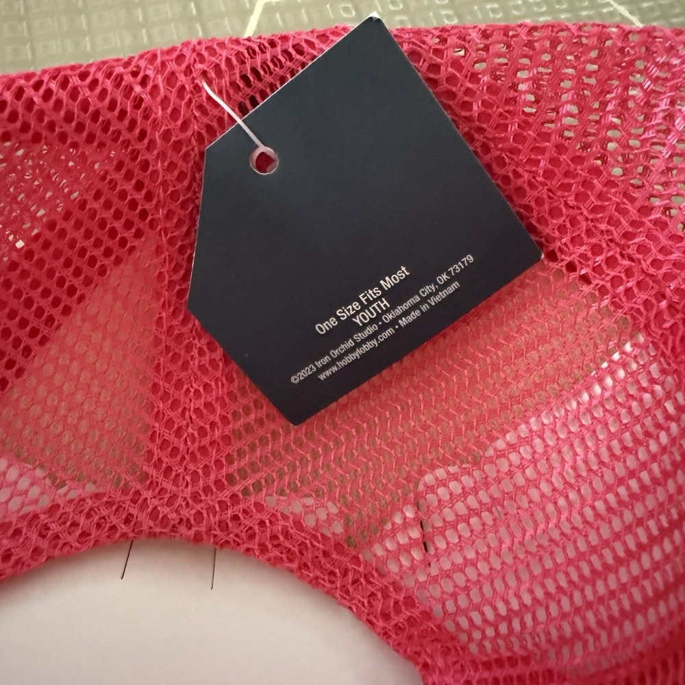 Mama & Mini Trucker Hats Lot Of 2 Neon Pink Sequins NWT - Picture 5 of 5